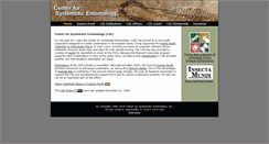 Desktop Screenshot of centerforsystematicentomology.org